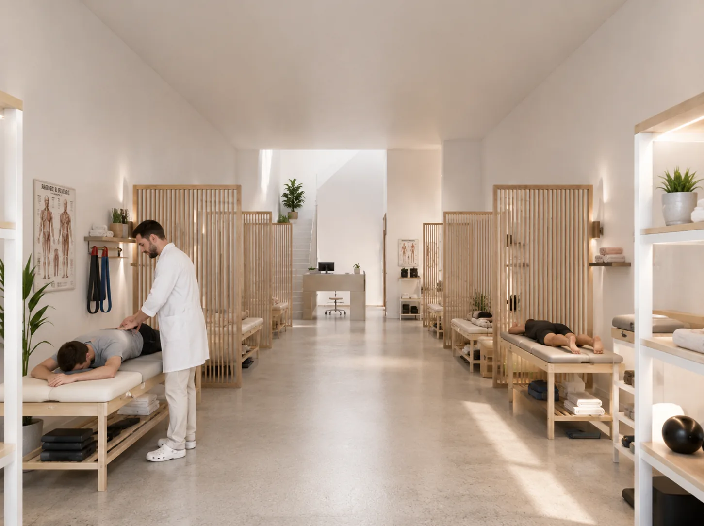 Fisioterapia, render illustrativo