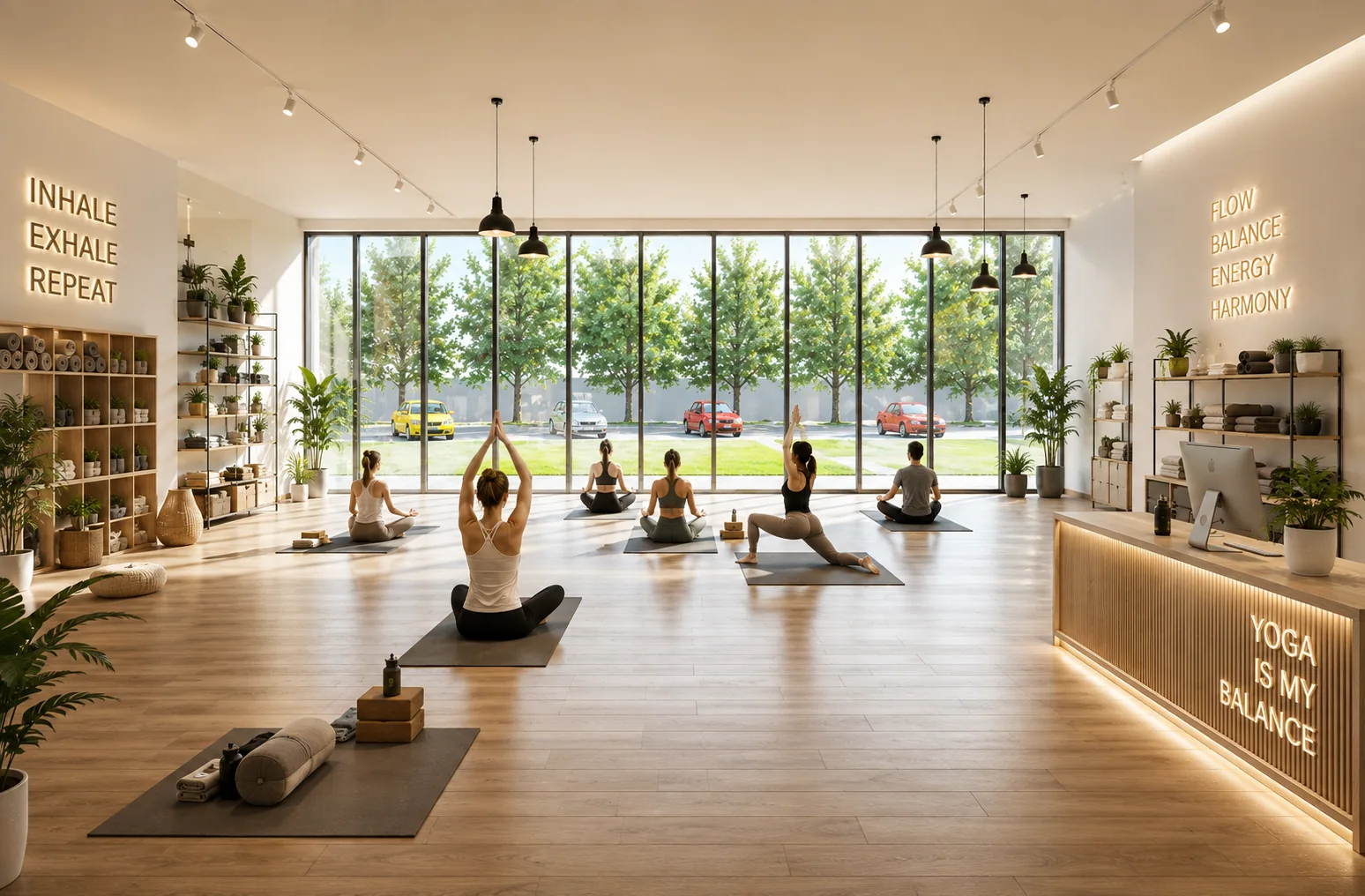 Yoga, render illustrativo