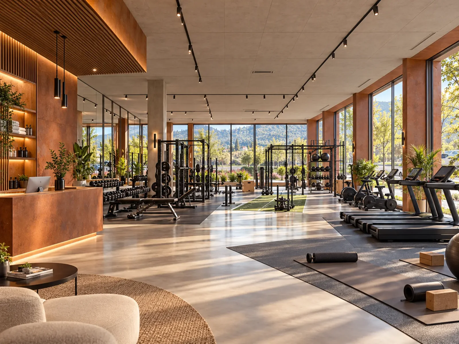 Centro fitness, render illustrativo