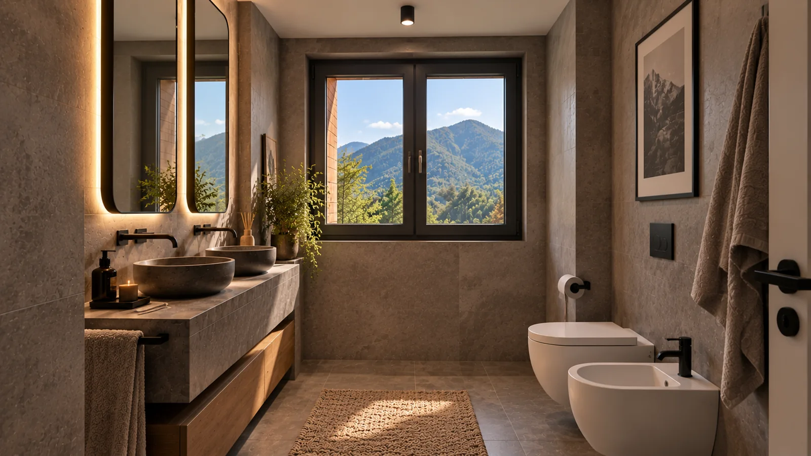 Bagno, render illustrativo