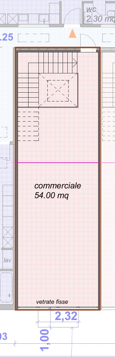 Planimetria del piano superiore di C06