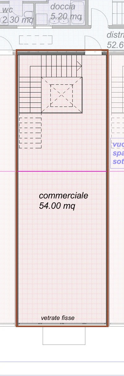 Planimetria del piano superiore di C07