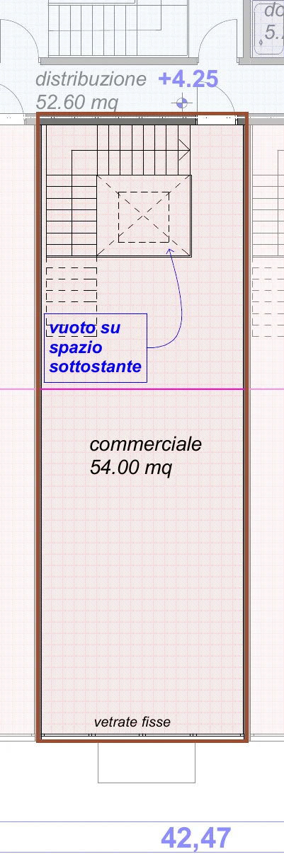 Planimetria del piano superiore di C08