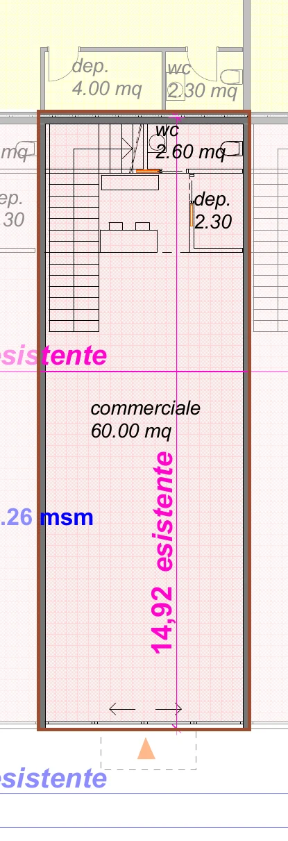 Planimetria del piano terra di C10