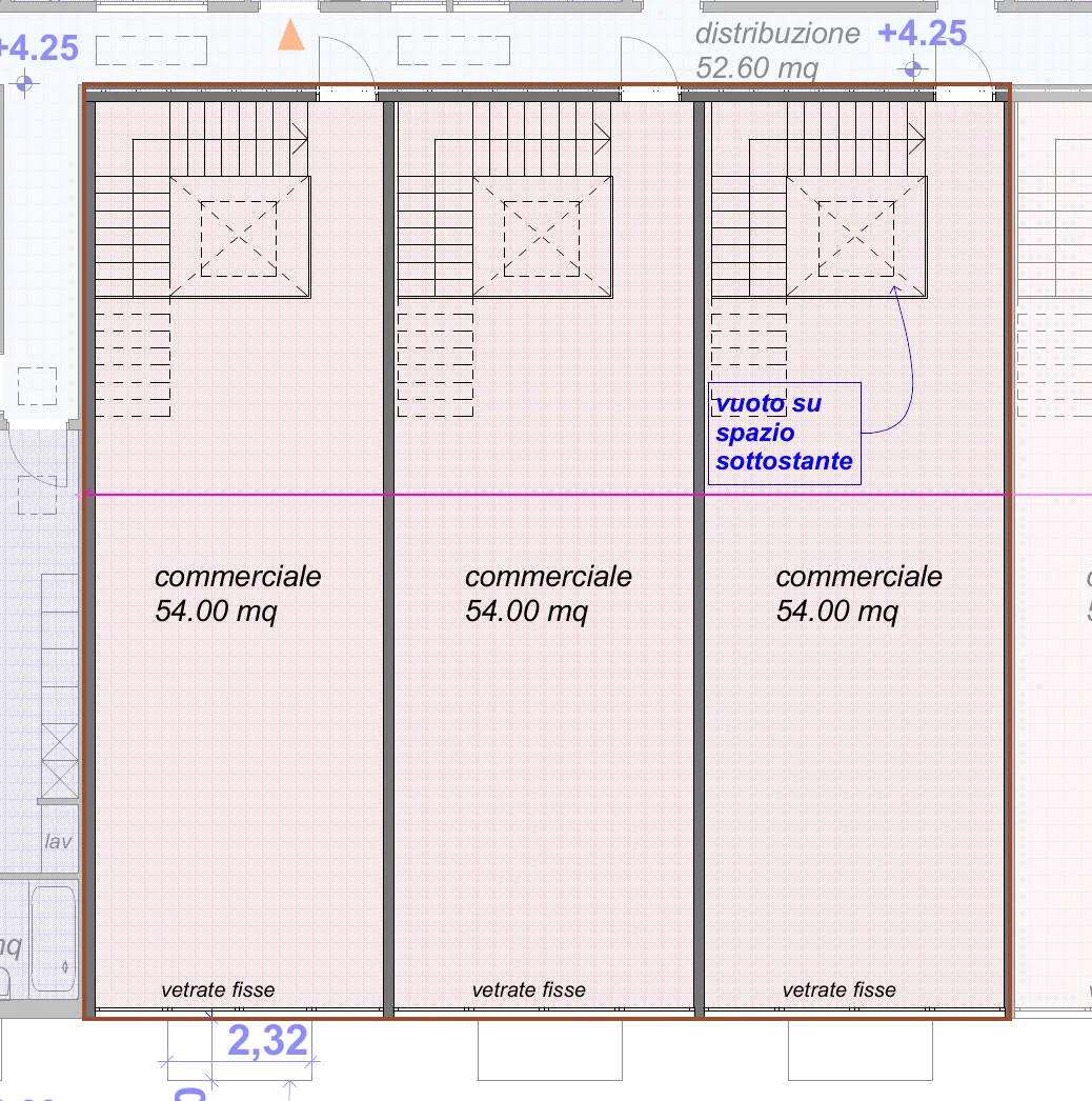 Planimetria del piano superiore di C14
